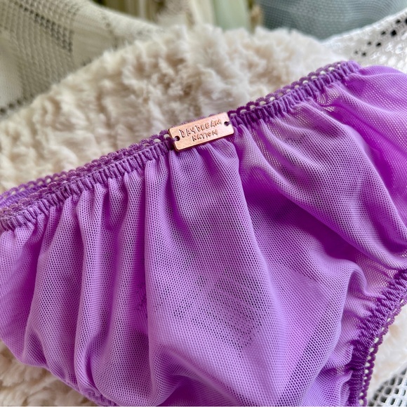 💜 Daydream Nation Purple LA Gin N Tonic Brazilian Cut Bikini Panty Panties NWT - Picture 5 of 9